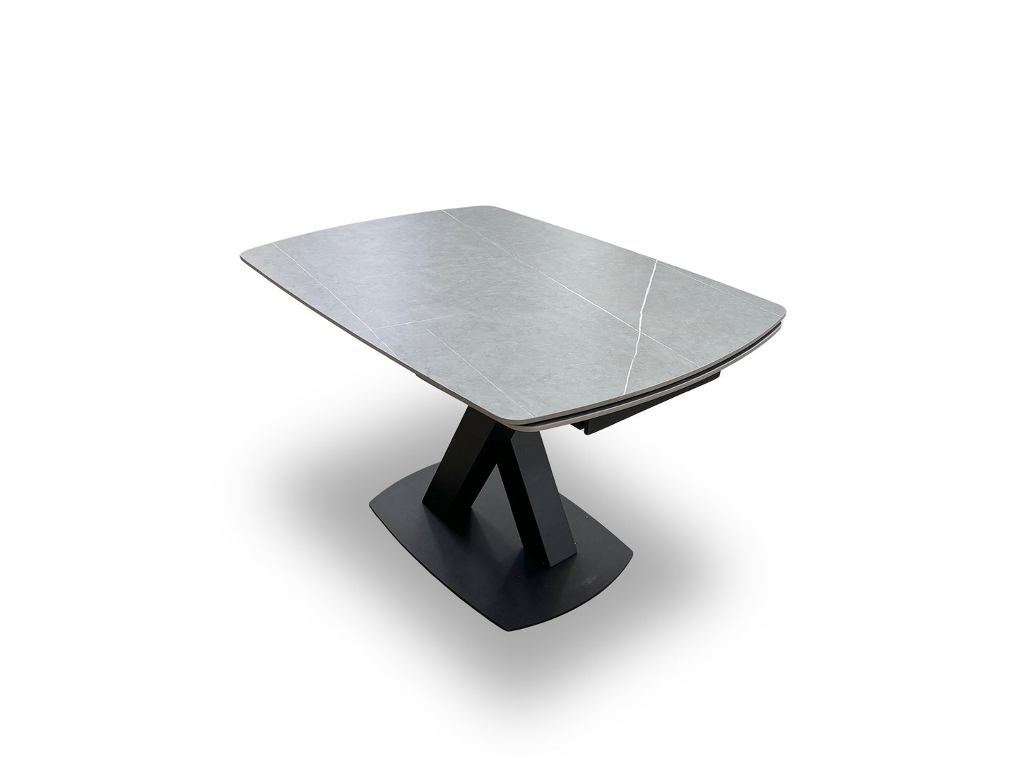 'Murcia' Grey Ceramic Top 120cm Extending Dining Table