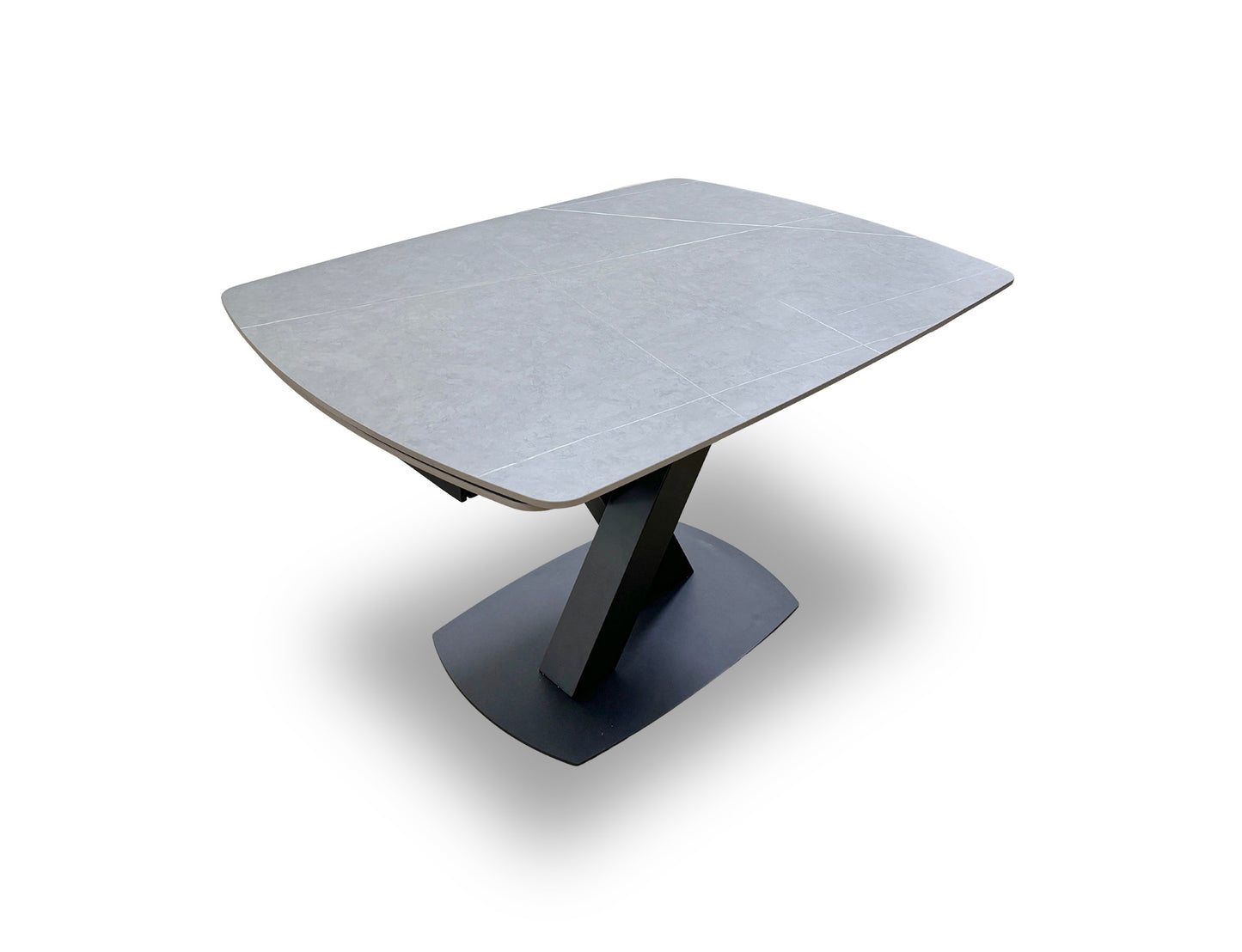 'Murcia' Grey Ceramic Top 120cm Extending Dining Table