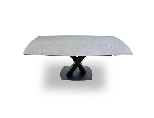 'Murcia' Grey Ceramic Top 120cm Extending Dining Table
