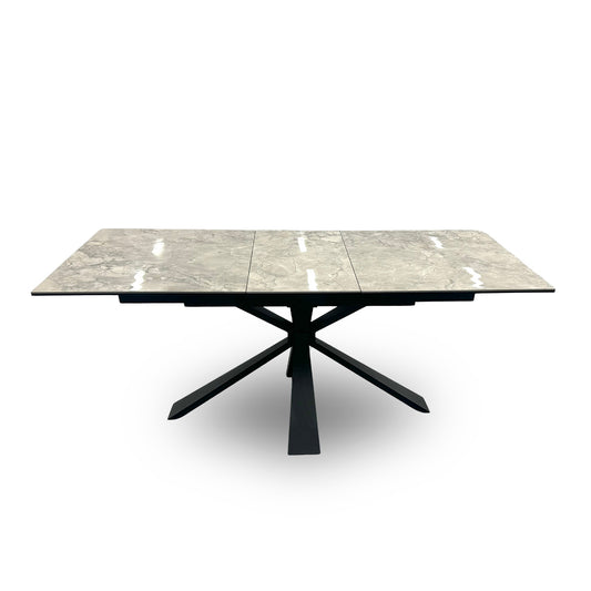 'Crete' Ceramic Top 180cm Large Extending Dinging Table