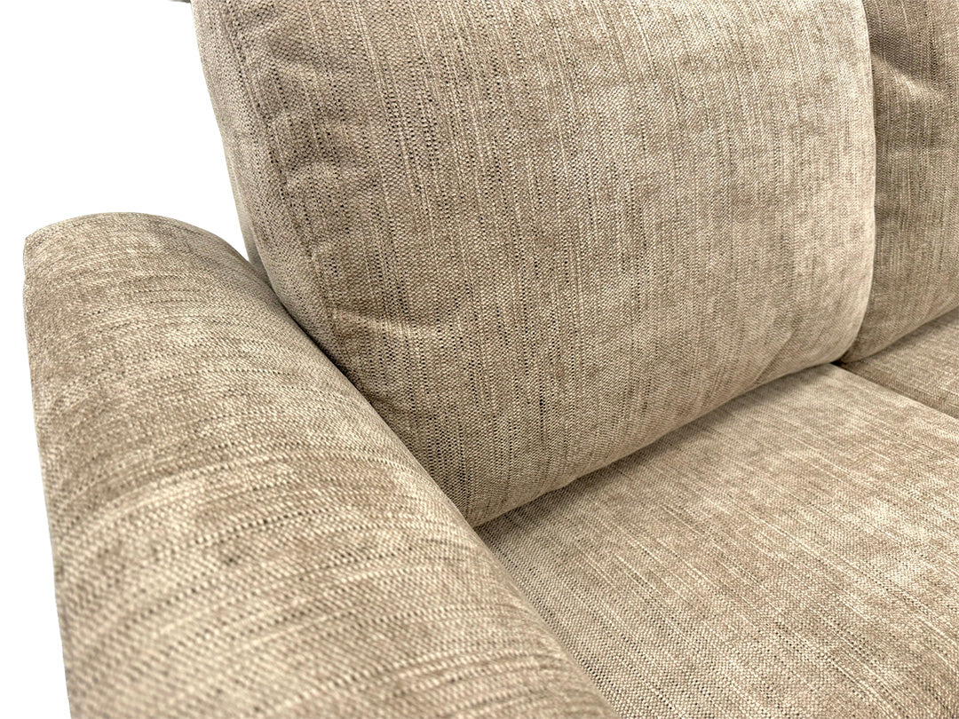 'Maude' Mocha Tight Weave Fabric 3 + 2 Power Recliner Sofa Set
