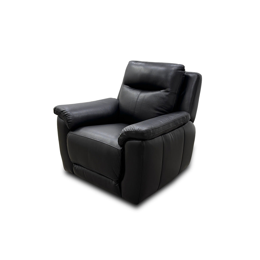 'Bobby' Leather Cat-35/02 Black Power Recliner Chair