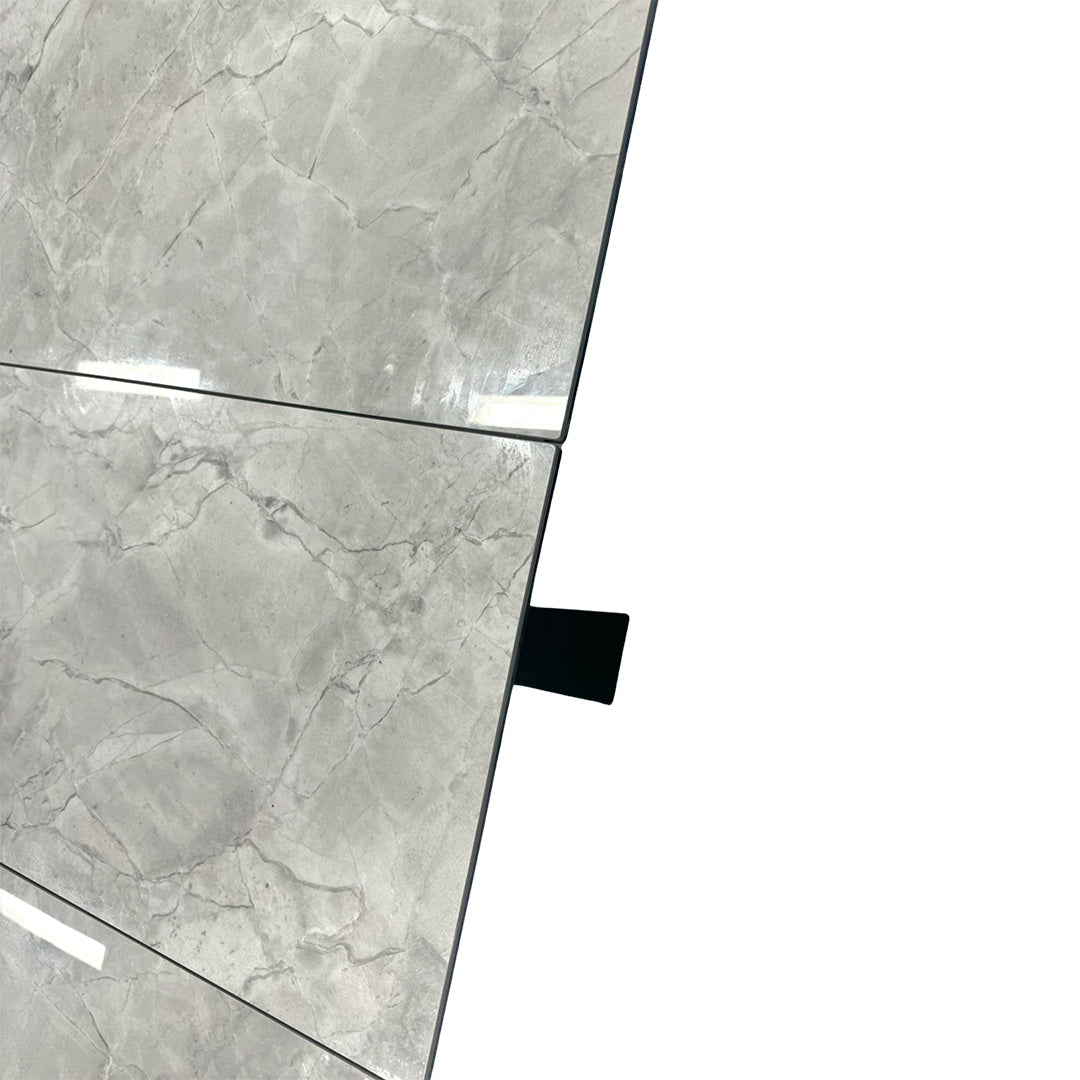 'Crete' Ceramic Top 180cm Large Extending Dining Table