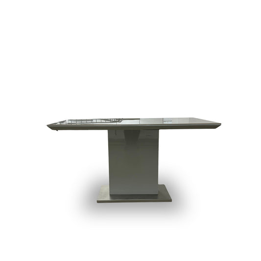 ‘Grigio' Glossy Marble-Effect Fixed Dining Table