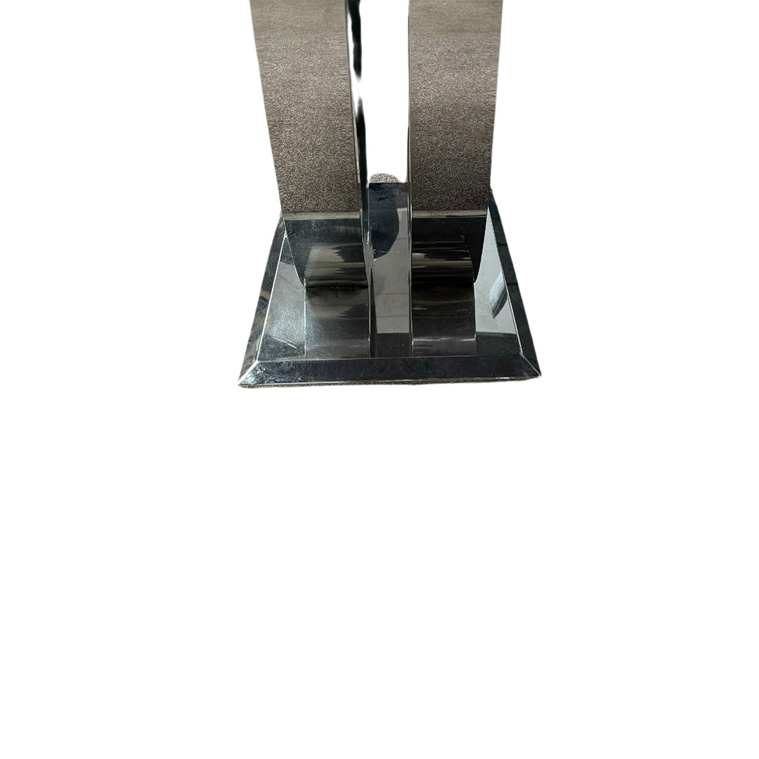 'Donnie’ Grey Real Marble Dining Table