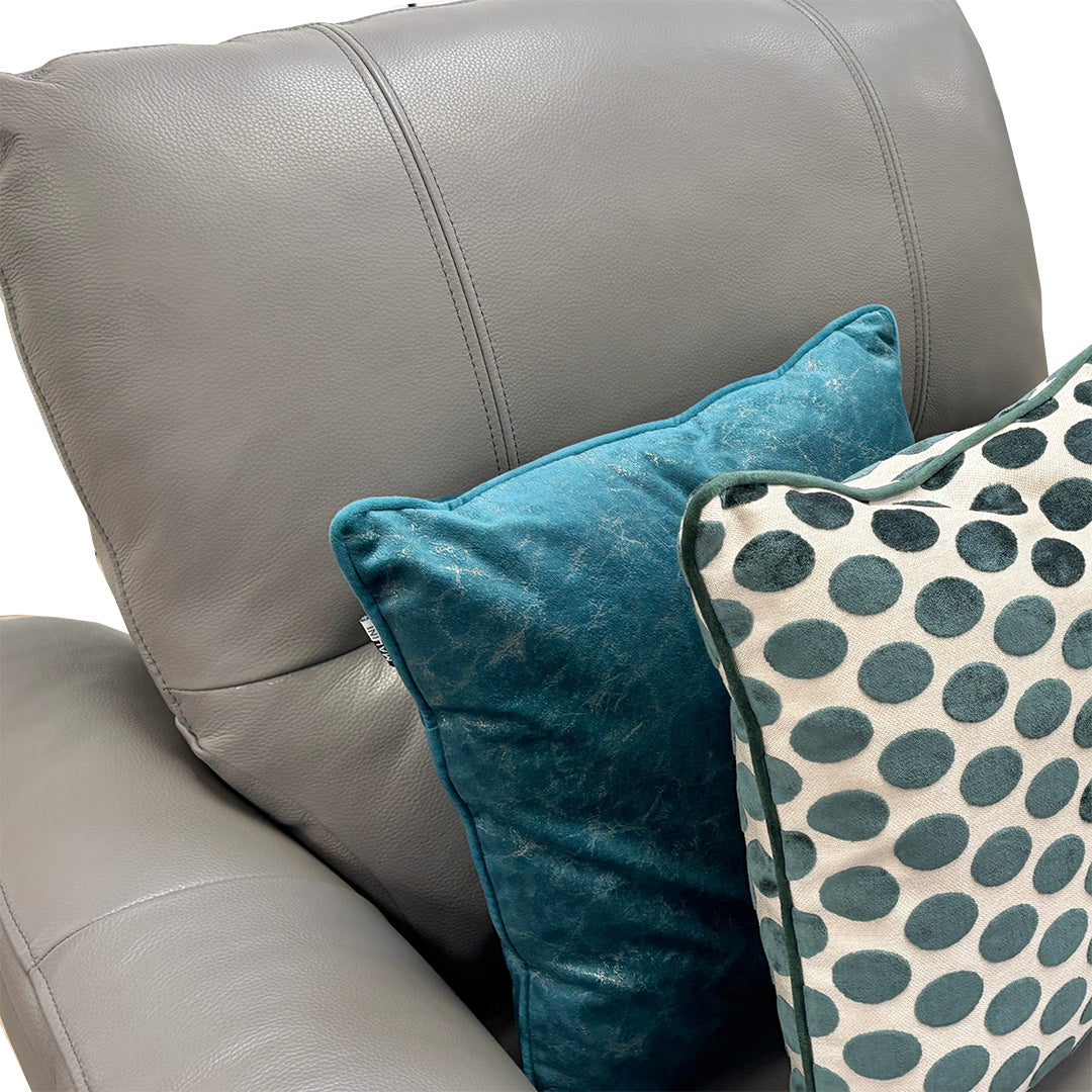 ‘Winner’ Elephant Grey Oslo Cat-40/15 Leather Armchair