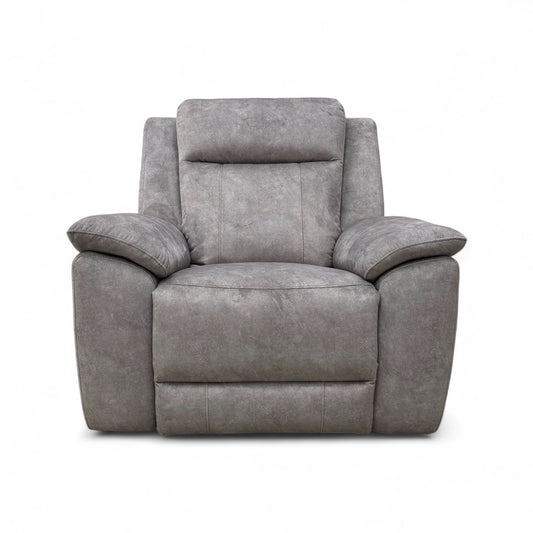 'Maverick' Dapple Silver Velvet Lift and Rise Chair
