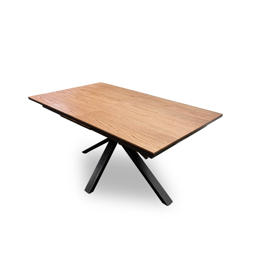 'Earth' Light Oak Pop-Up Extendable Dining Table