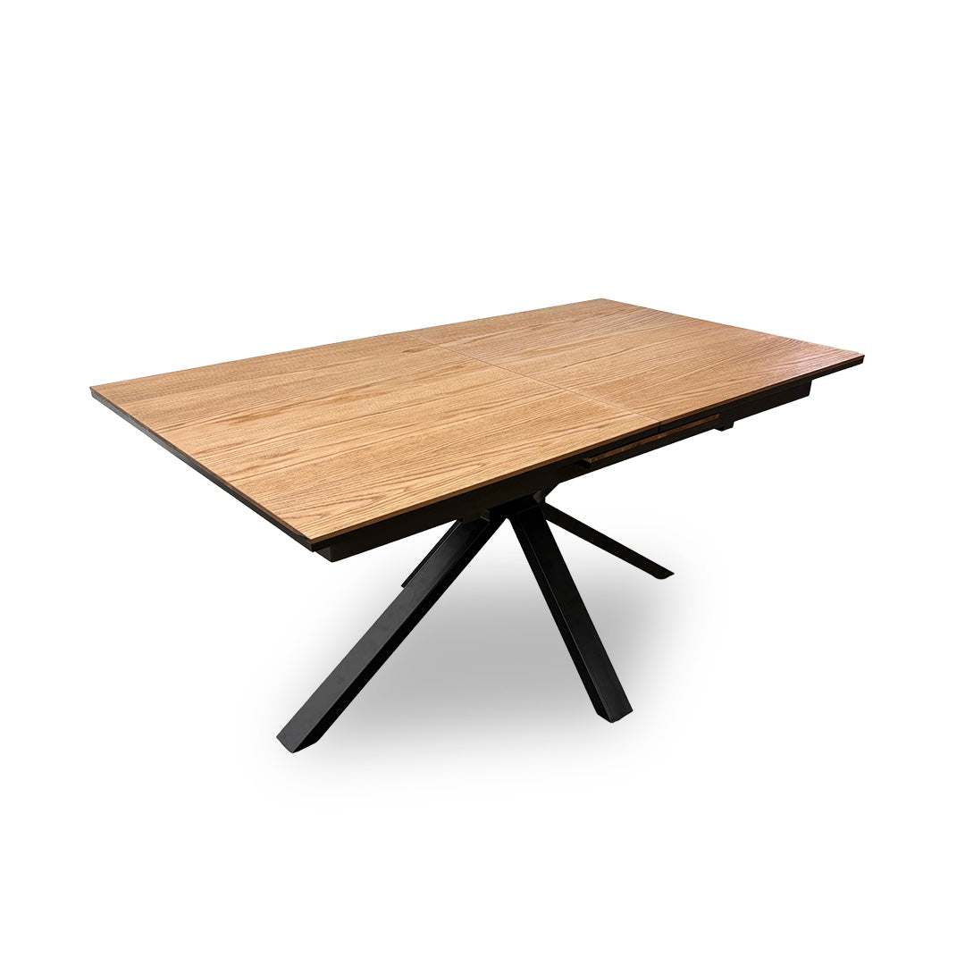 'Earth' Light Oak Pop-Up Extendable Dining Table