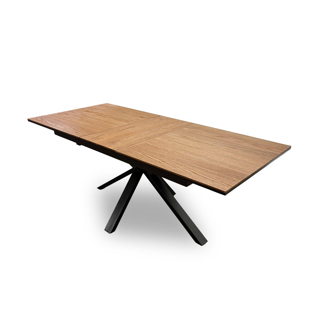'Earth' Light Oak Pop-Up Extendable Dining Table