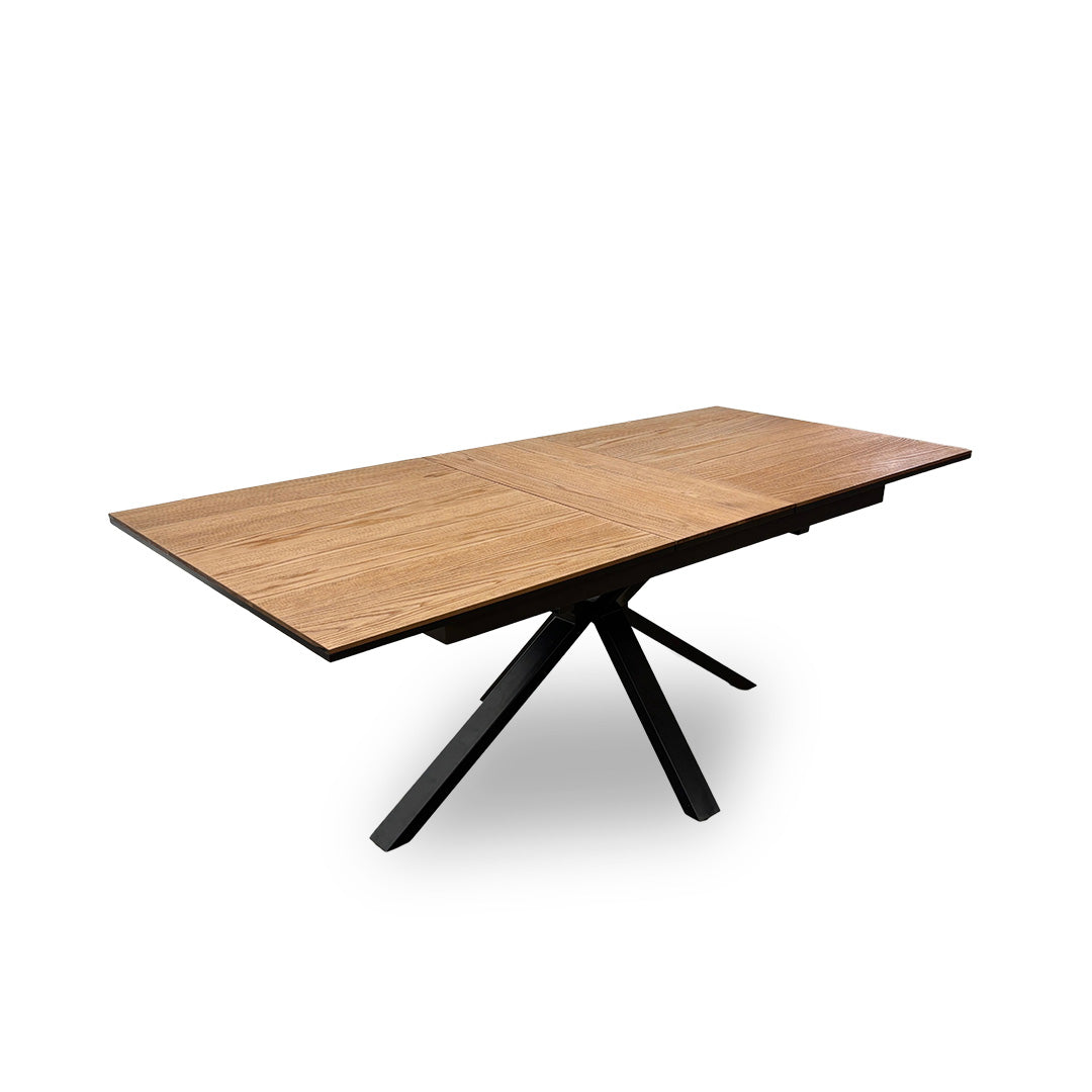 'Earth' Light Oak Pop-Up Extendable Dining Table