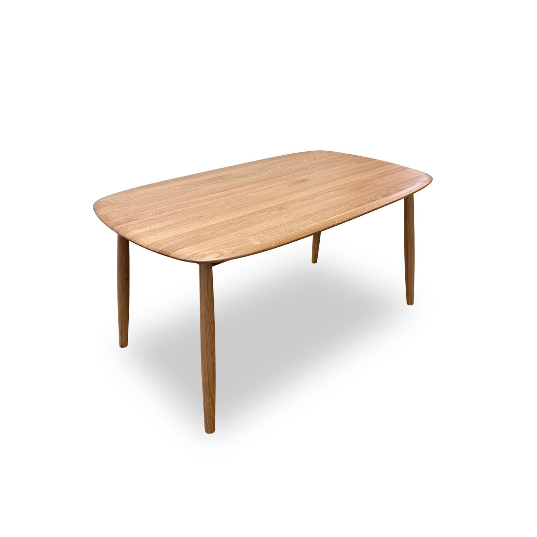 'Stockholm' Solid Oak Fixed Dining Table