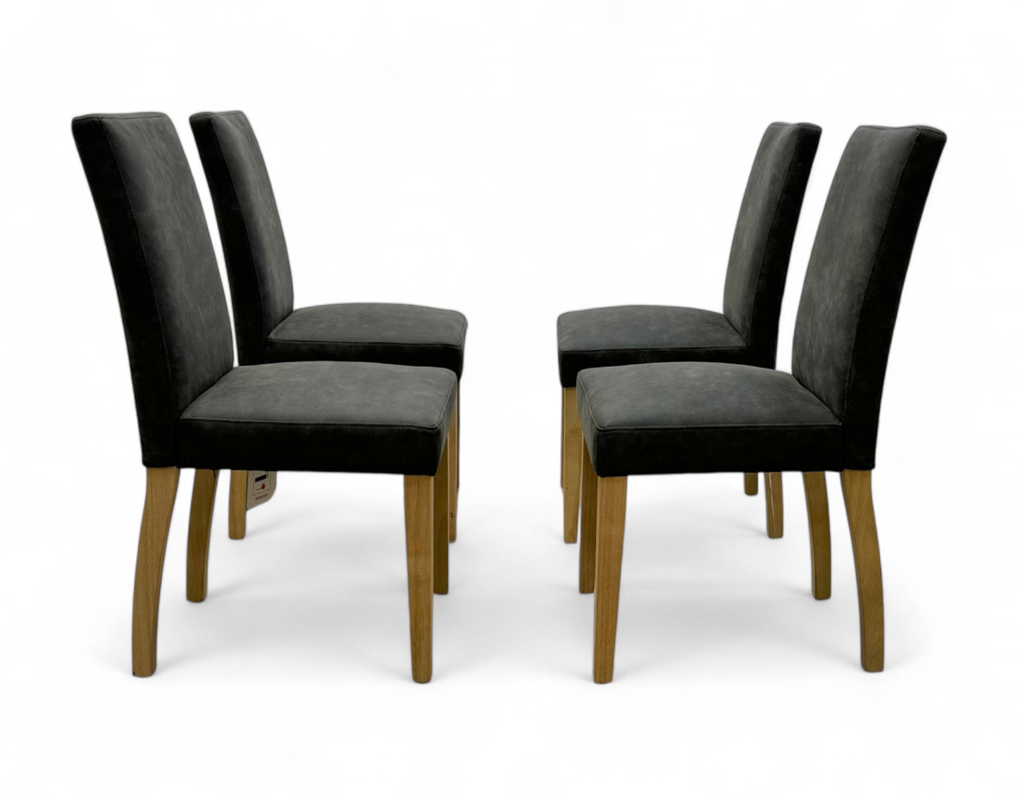 ‘Augusta’ Grey Cowboy Upholstered Dining Chair - Set of 4