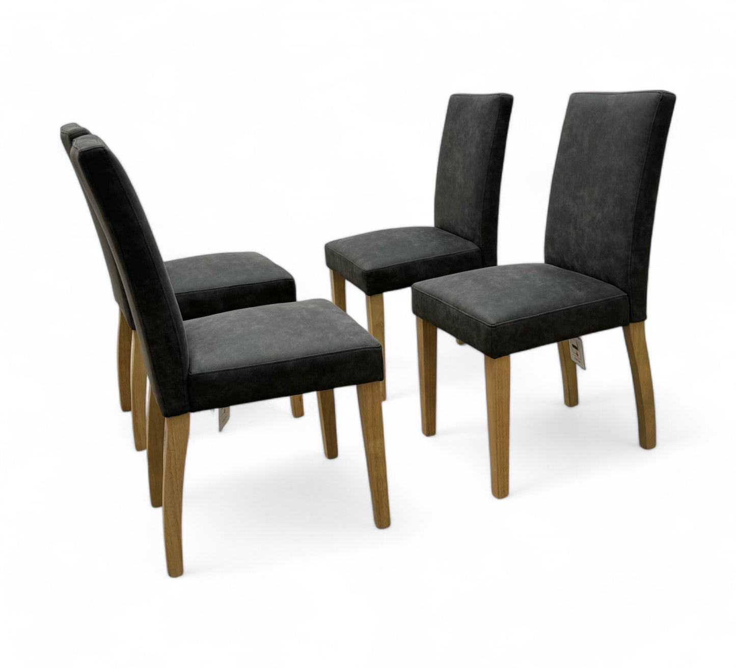 ‘Augusta’ Grey Cowboy Upholstered Dining Chair - Set of 4