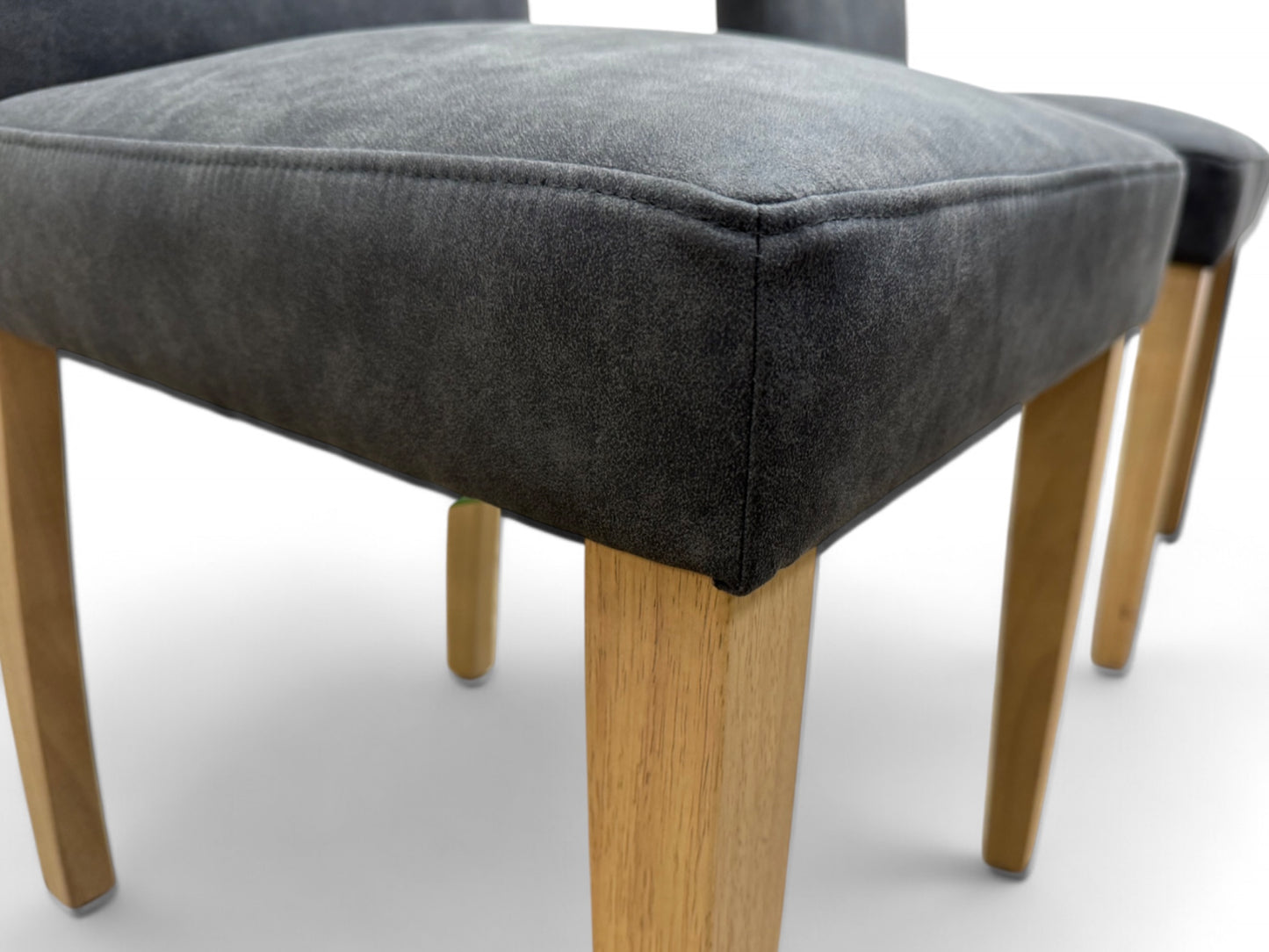 ‘Augusta’ Grey Cowboy Upholstered Dining Chair - Set of 4