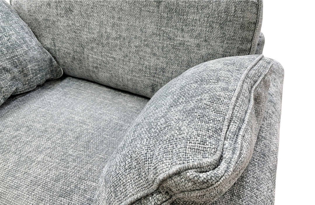 ‘Challenger’ Duck Egg Weave Fabric 3 Seater Sofa + Armchair + Storage Footstool