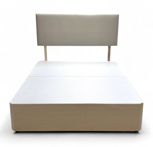 ‘Lyon’ Sandstone Fabric King Bed