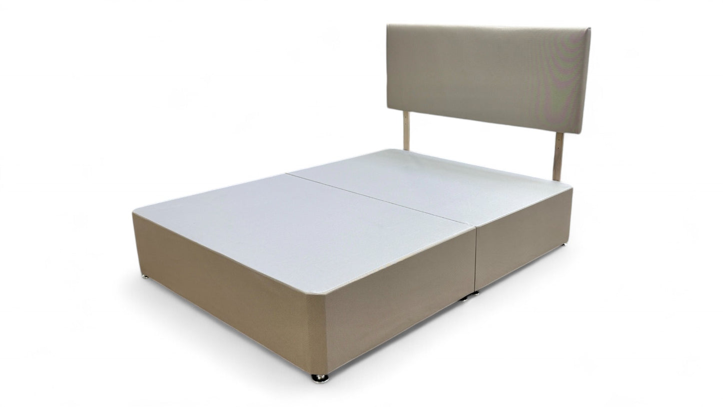 ‘Lyon’ Sandstone Fabric King Bed