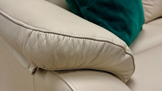 G Plan ‘Kingsbury’ Cambridge Stone 2 Seater Leather Sofa