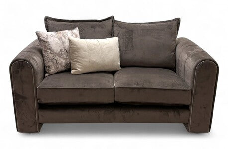 ‘Helena’ Dark Latte Velvet 2 Seater Sofa