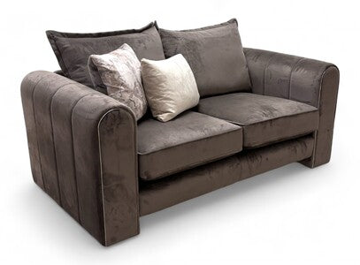 ‘Helena’ Dark Latte Velvet 2 Seater Sofa