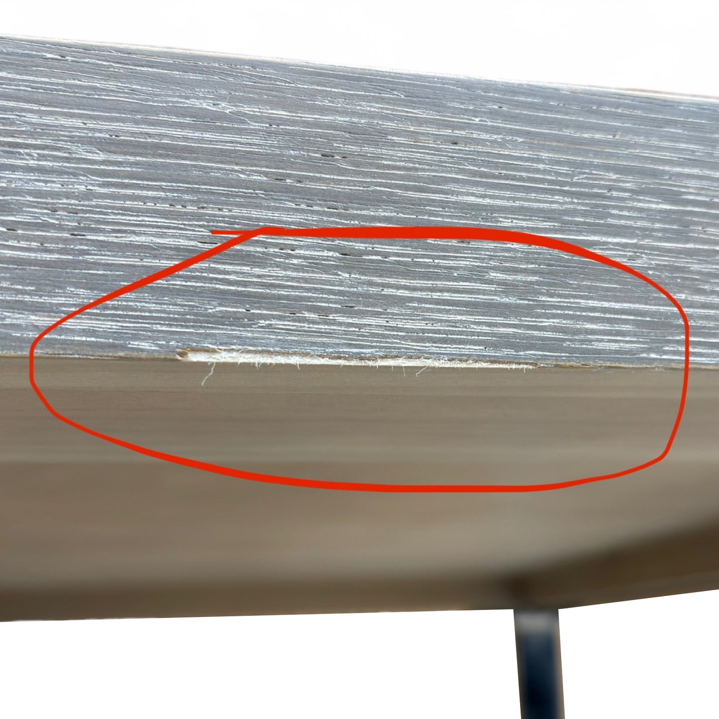 ‘Hollywood’ Marble Effect Solid Oak 140cm Fixed Dining Table with Metal U-Shaped Legs