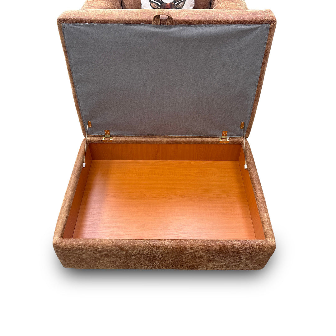 'Host' Grand Outback Ranch 342000 Quilted Arm Cuddler Chair with Large Storage Footstool