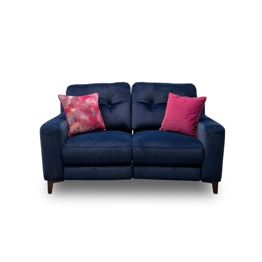 'Iris' Deep Sea Dark Blue Power Recliner 2 Seater Sofa
