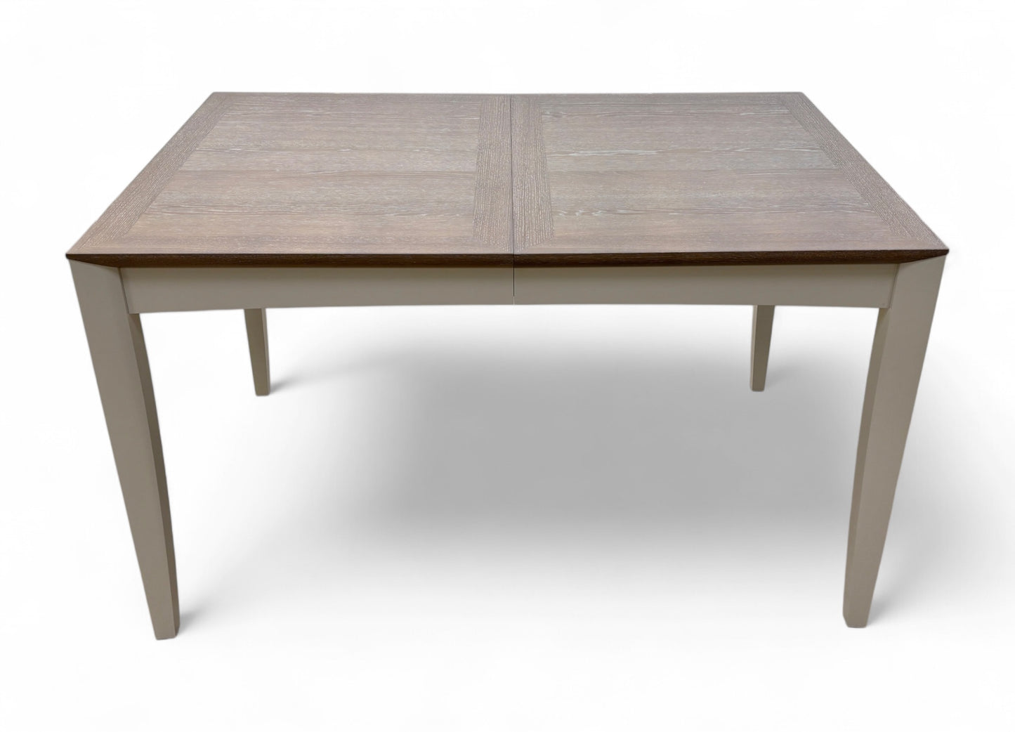 ‘Skye’ Two-Tone Grey Finish Solid White Oak Medium Extendable Dining Table