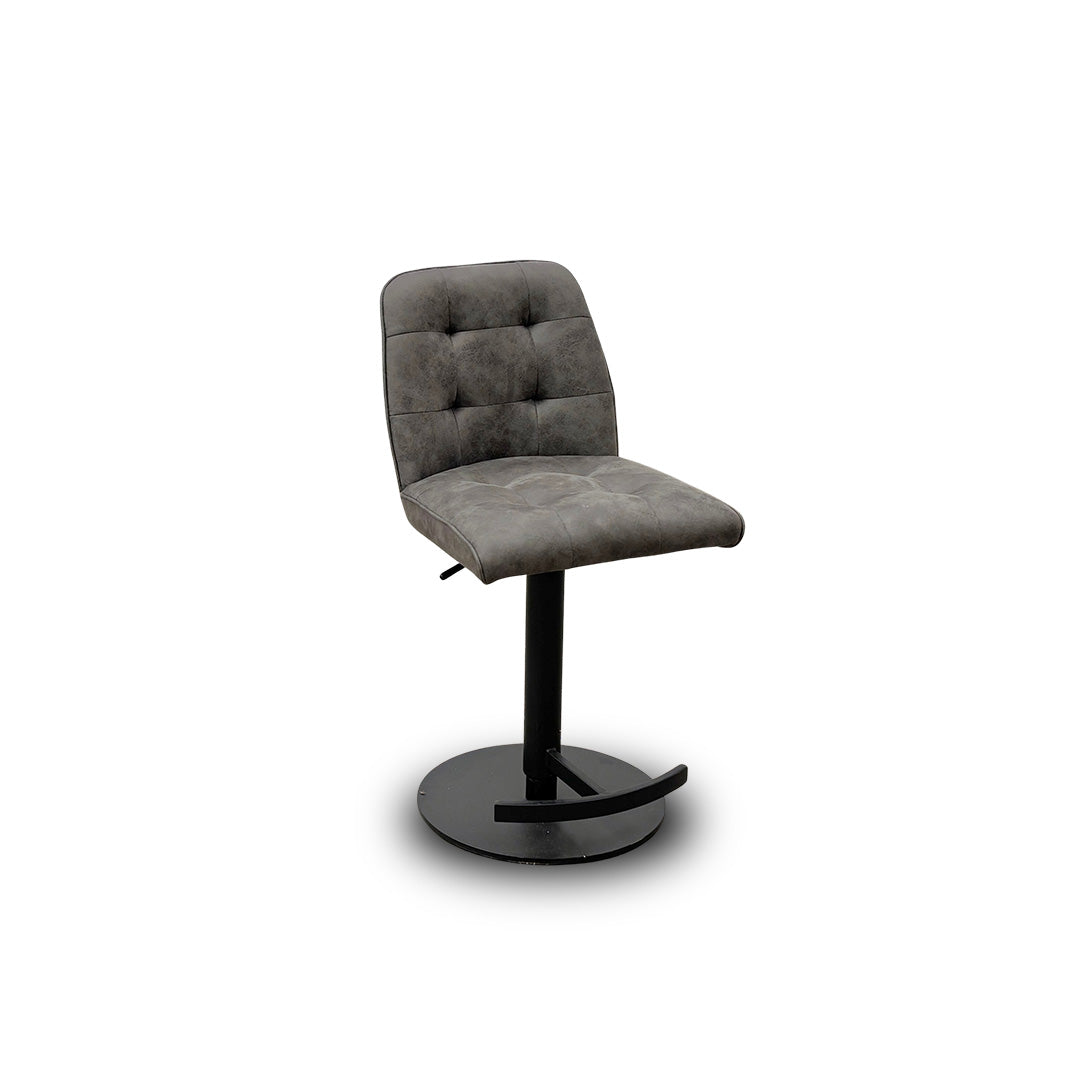 'Merlin' Faux Leather Swivel Barstool