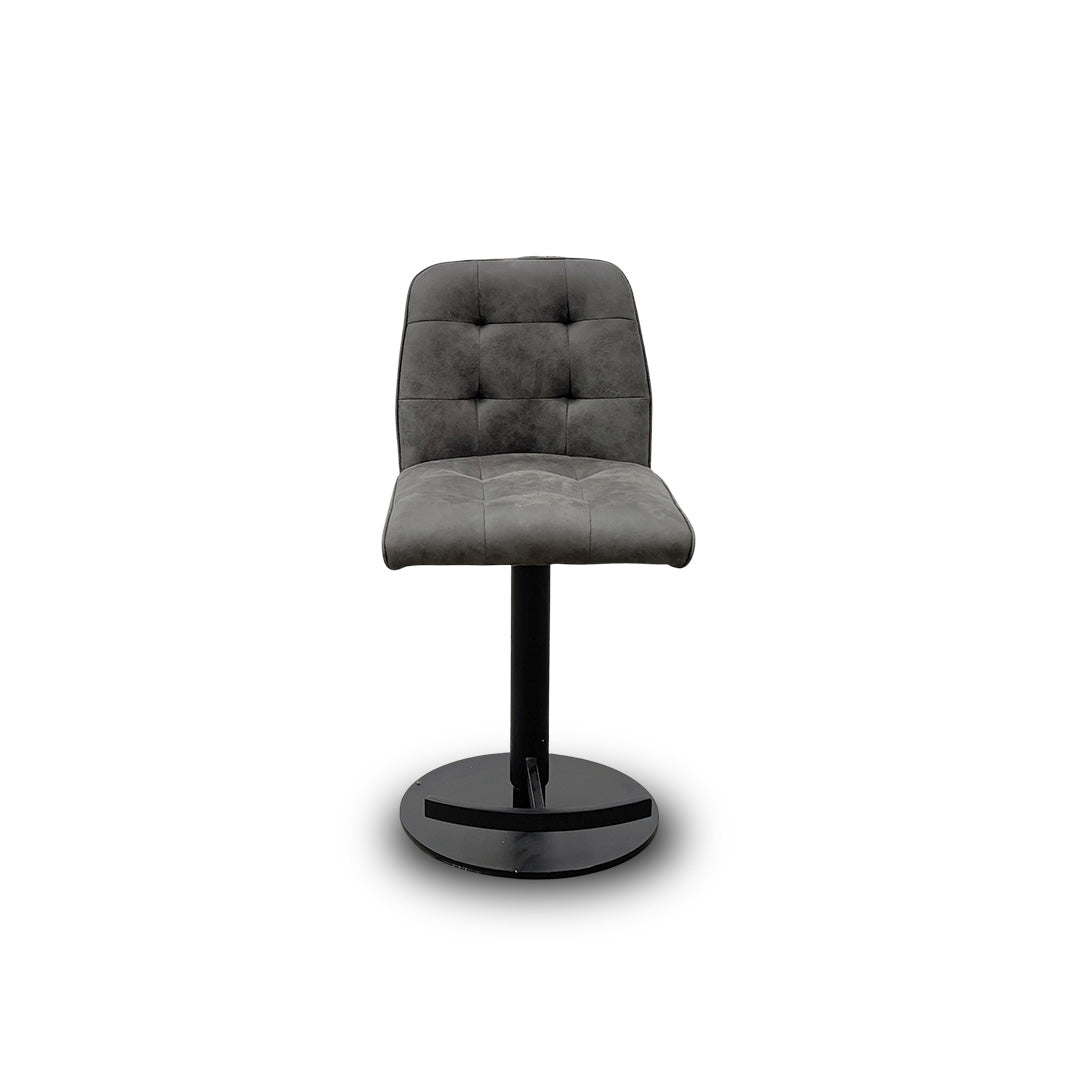 'Merlin' Faux Leather Swivel Barstool