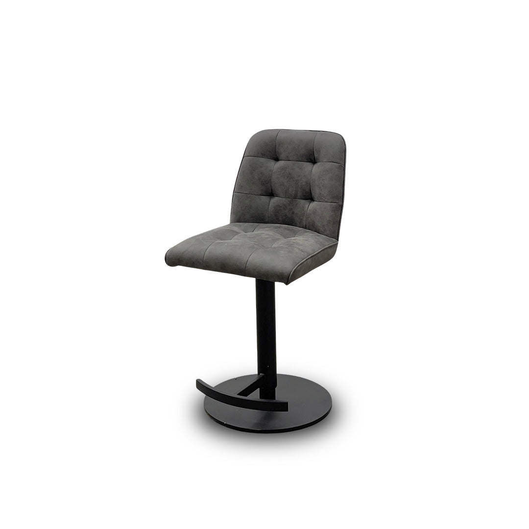'Merlin' Faux Leather Swivel Barstool