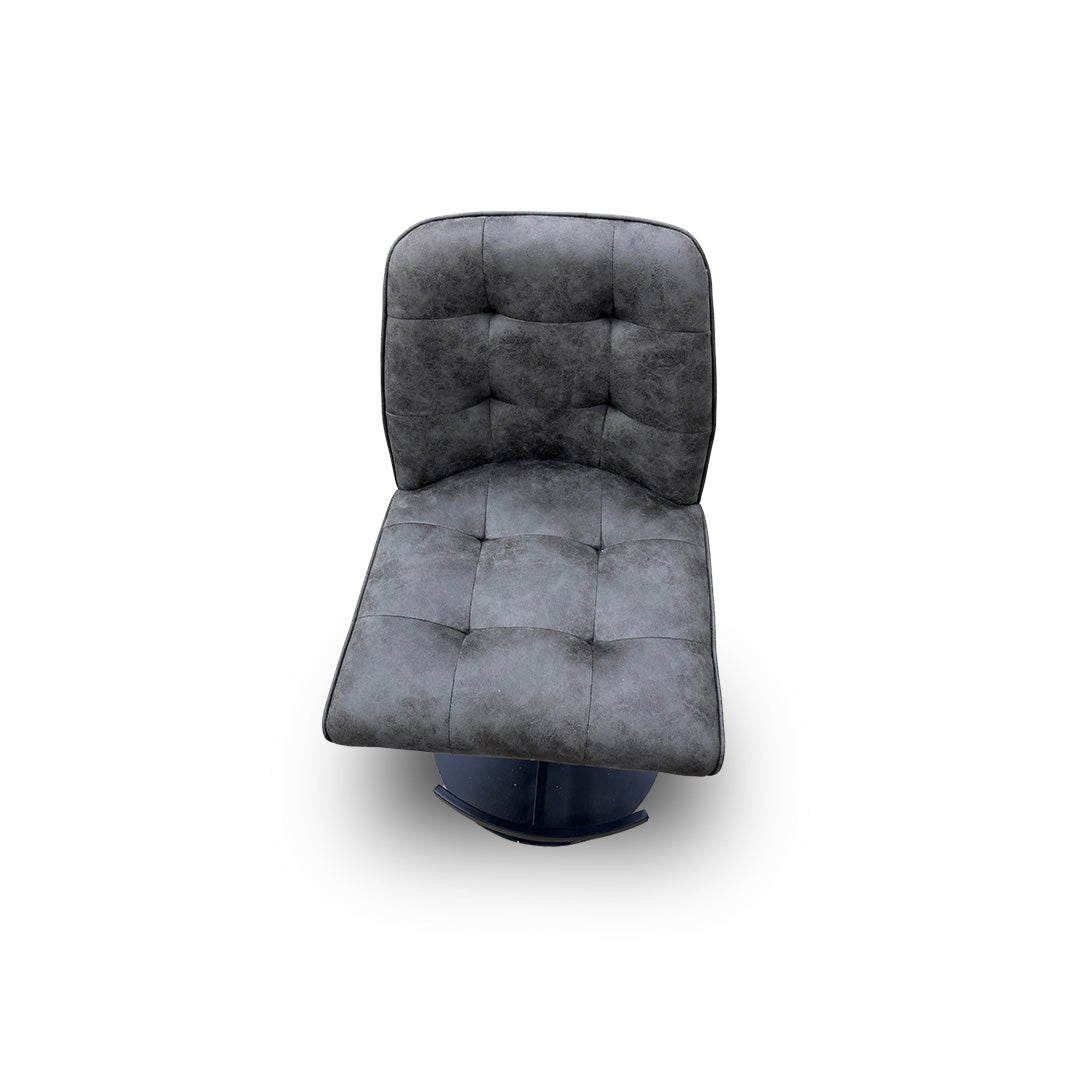 'Merlin' Faux Leather Swivel Barstool