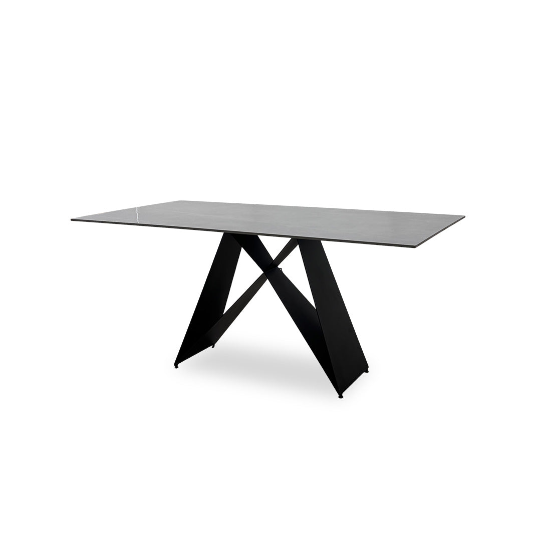 'Zeta' Ceramic Top 160cm Fixed Dining Table