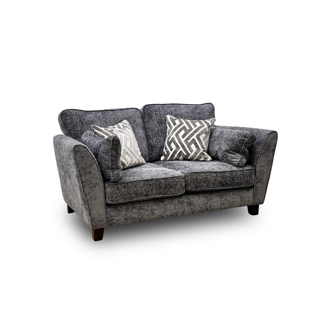 'Tabitha' Slate Woven Fabric 2 Seater Sofa