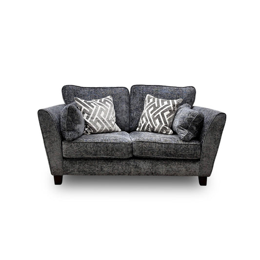 'Tabitha' Slate Woven Fabric 2 Seater Sofa