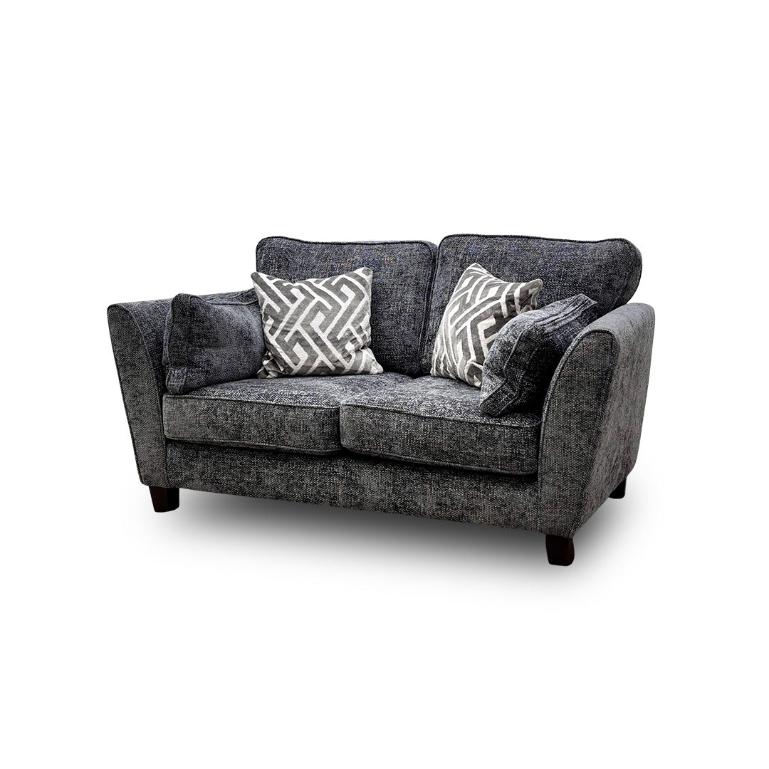'Tabitha' Slate Woven Fabric 2 Seater Sofa