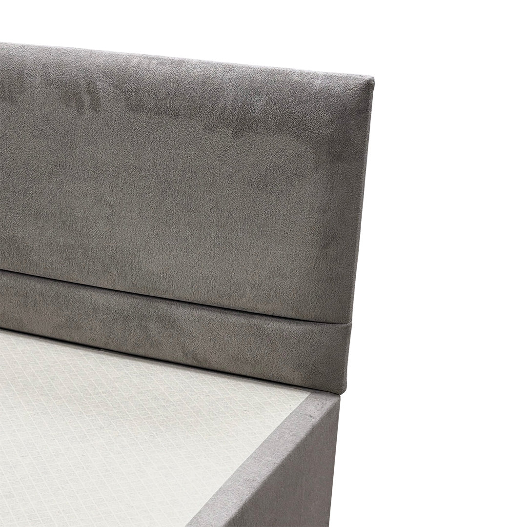 'Capella' Milan Nickel 2 Draw Bed + Headboard - Single