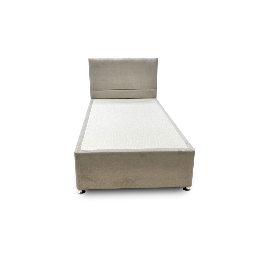 'Capella' Milan Stone 2 Draw Bed + Headboard - Single
