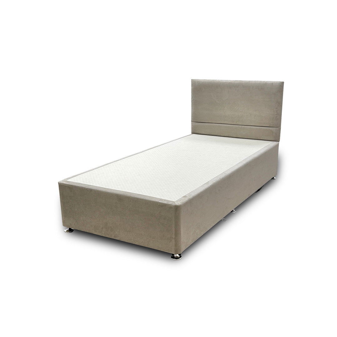 'Capella' Milan Stone 2 Draw Bed + Headboard - Single