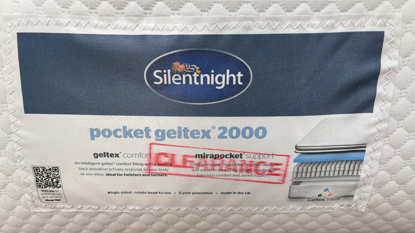 Silentnight 2000 Pocket Geltex Mattress - Super King