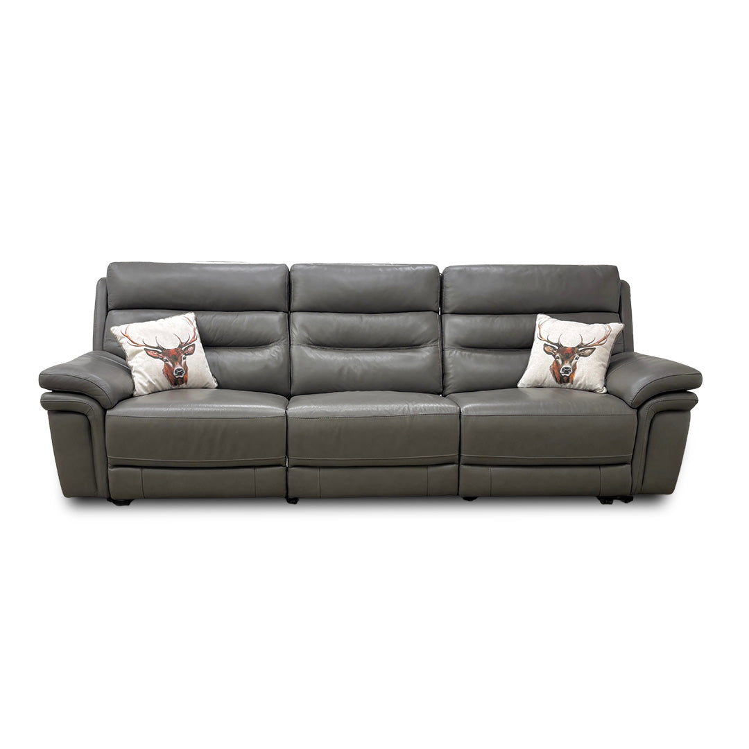 'Berlin' Piompo Lx-6404 Leather 4 Seater Power Recliner Split Sofa