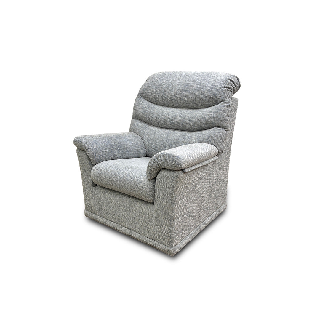 G Plan 'Malvern' B161 Mamas Sky Tight weave Fabric Armchair