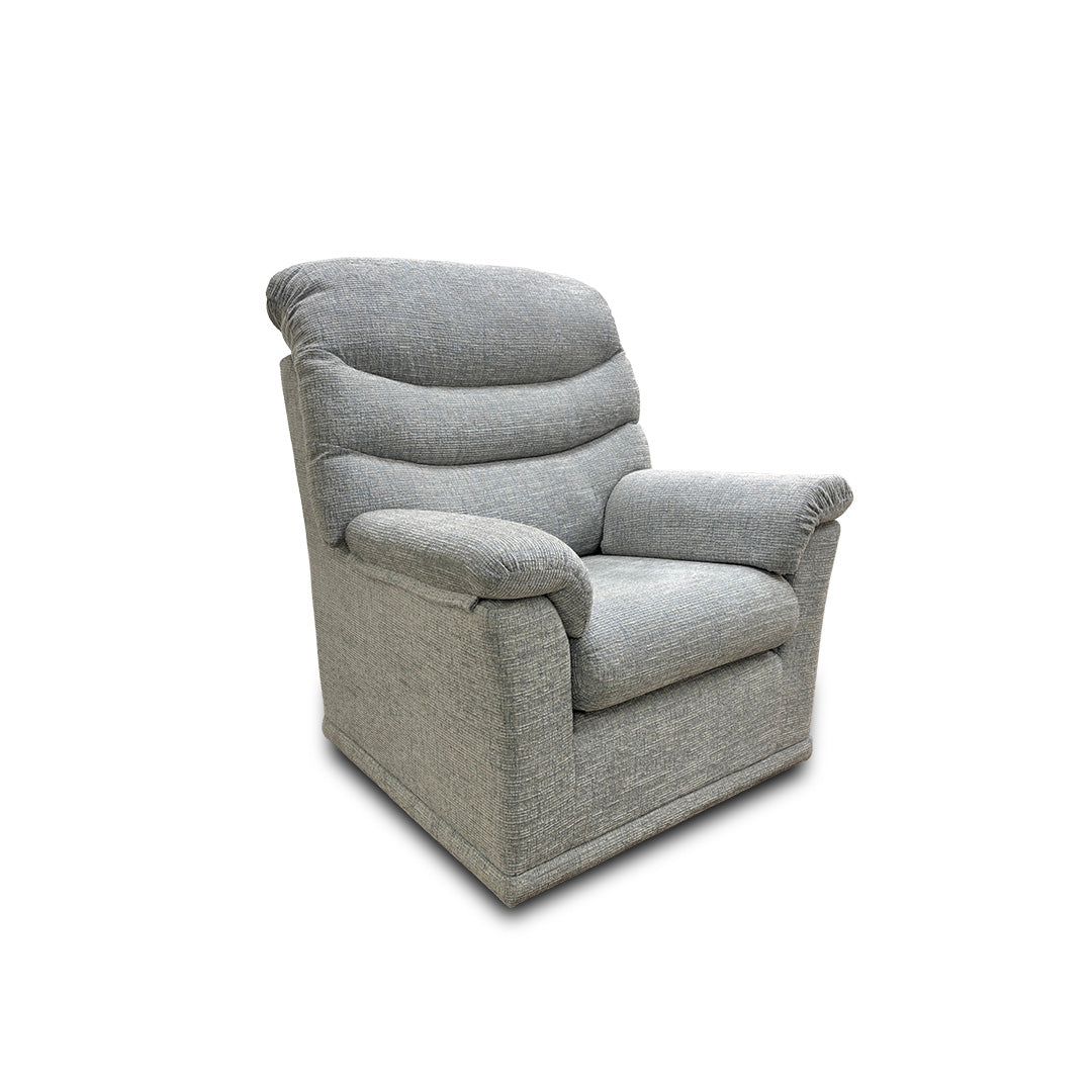 G Plan 'Malvern' B161 Mamas Sky Tight weave Fabric Armchair