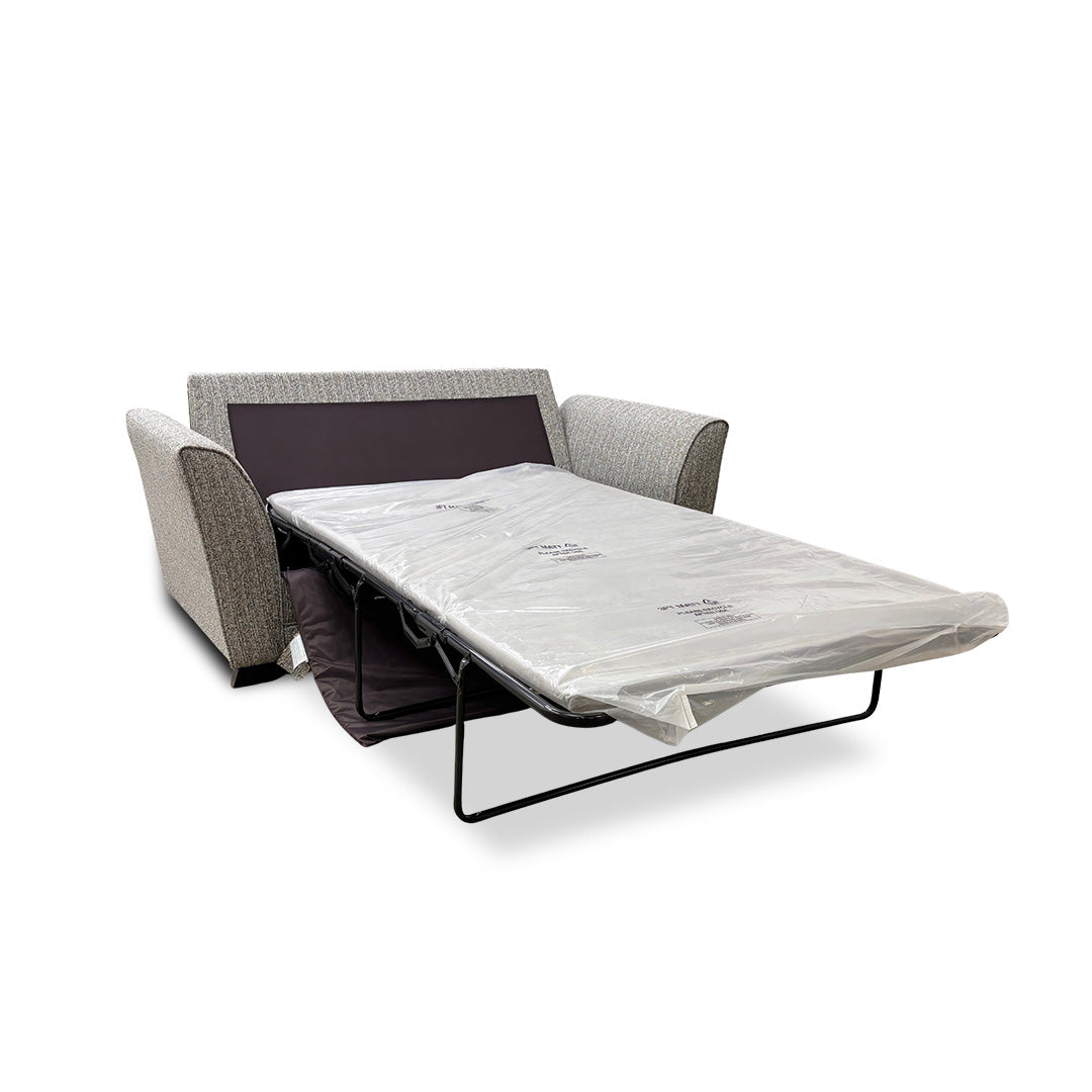 'Poppy' Grey Combintion Woven Fabric Large 2 Seater Sofa Bed