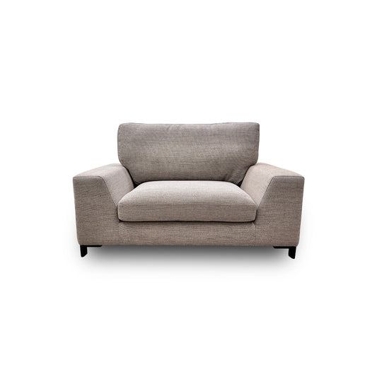 'Euphoria' Mocha Breeze Plain Fabric Cuddler Chair