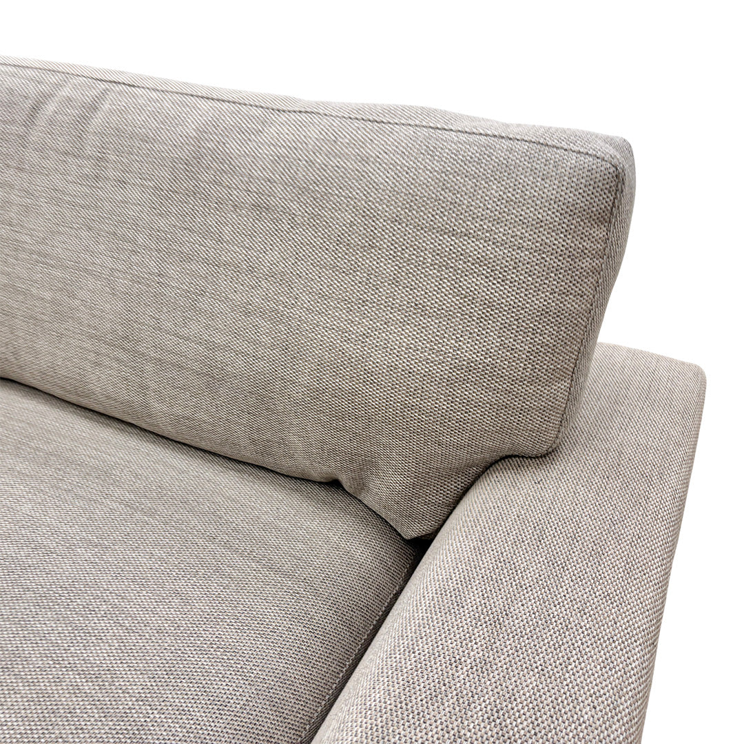 'Euphoria' Mocha Breeze Plain Fabric Cuddler Chair