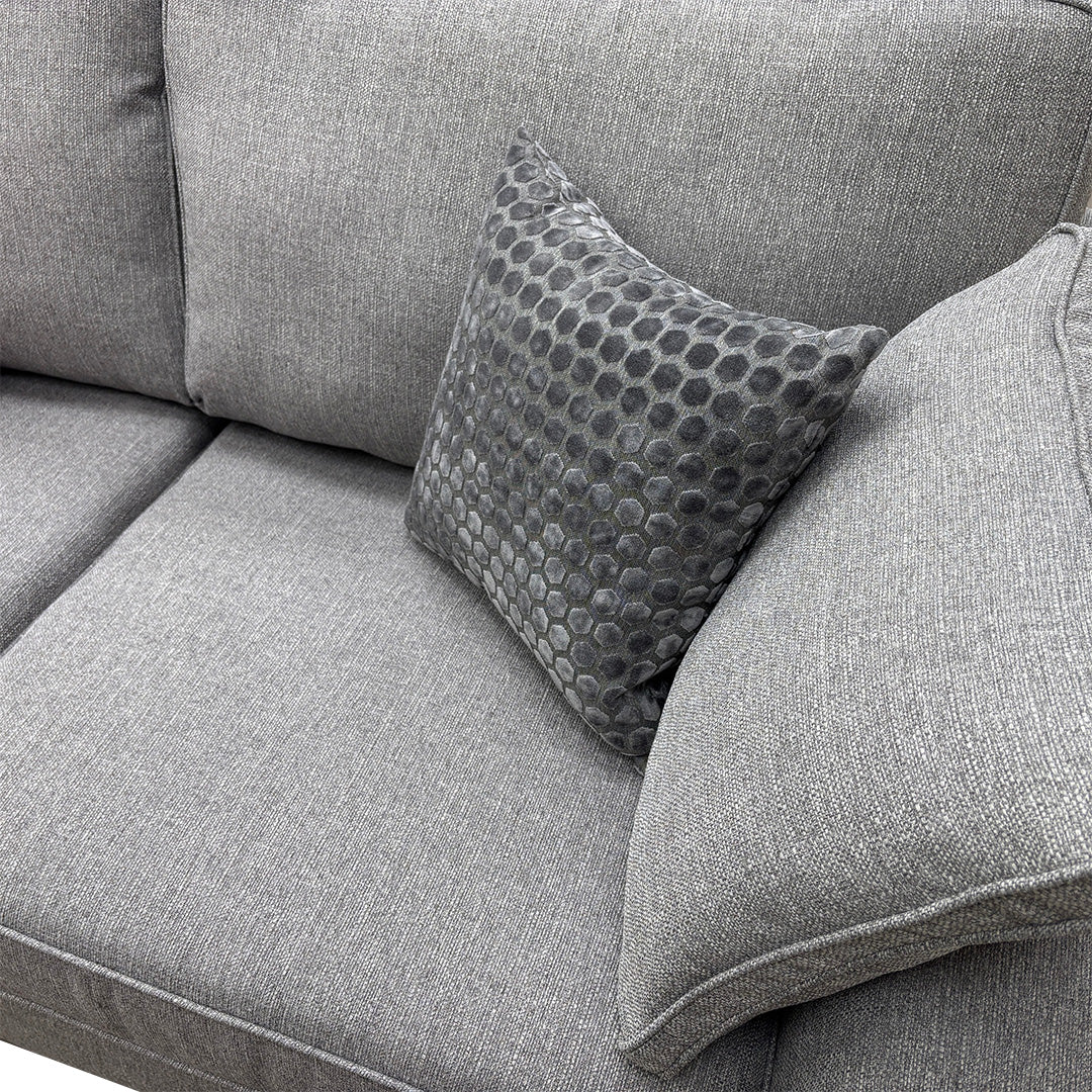 'Chalfont' Dark Grey Fabric 3 Seater Sofa