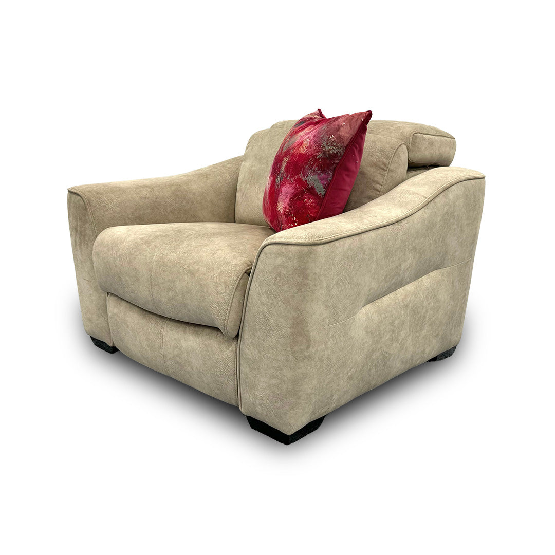 ‘Xavier’ Power Recliner Bfa-Bnn-R26 Cream Velvet Armchair