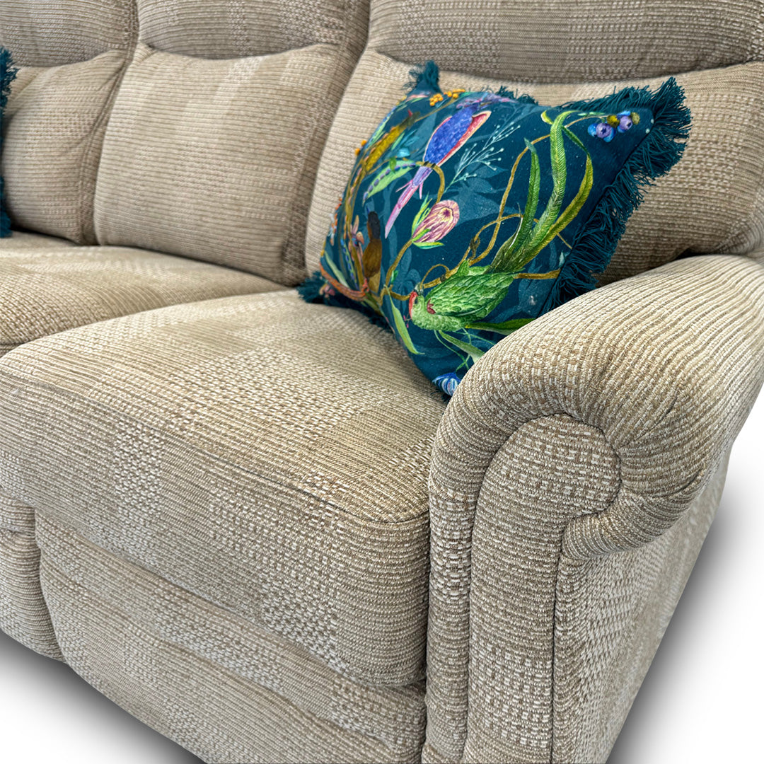 G Plan ‘Avon’ A801 Faro Mist 3 Seater Fabric Power Recliner Sofa